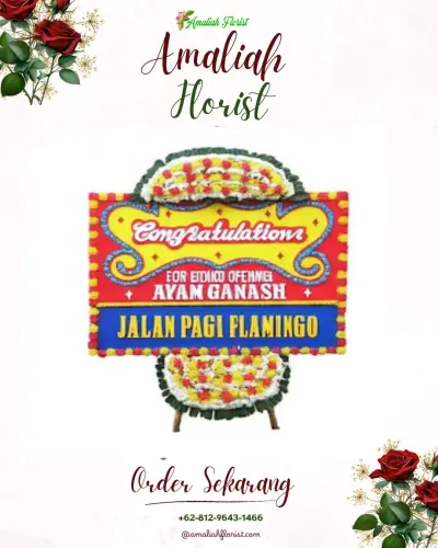 Bunga Papan Congratulation di Rajabasa Raya